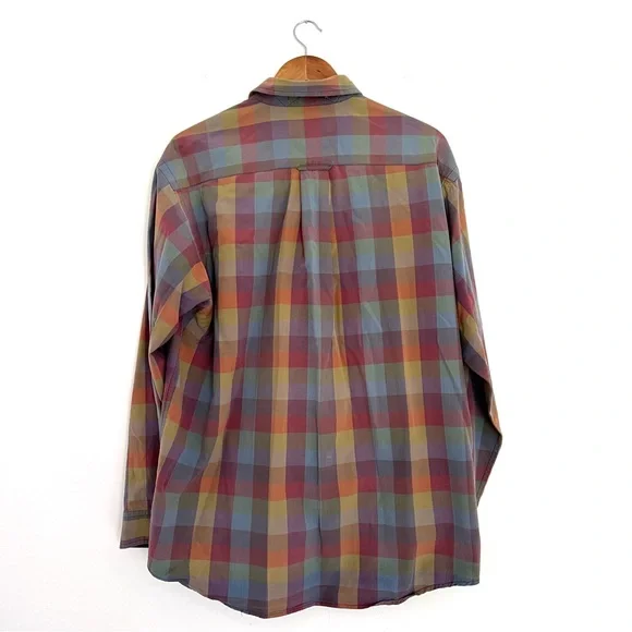 Vintage Orvis Check Shirt Mens Medium - Long Sleeve Shirt 100% Cotton - Picture 3 of 5